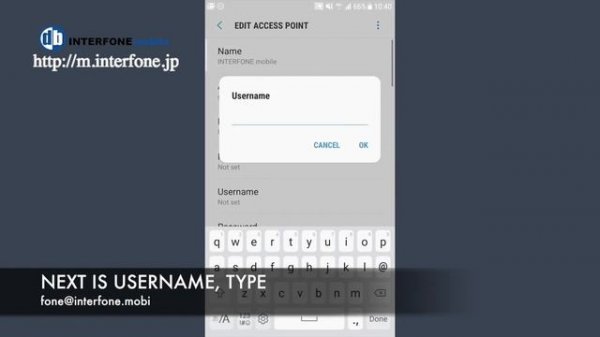 APN Setting for android