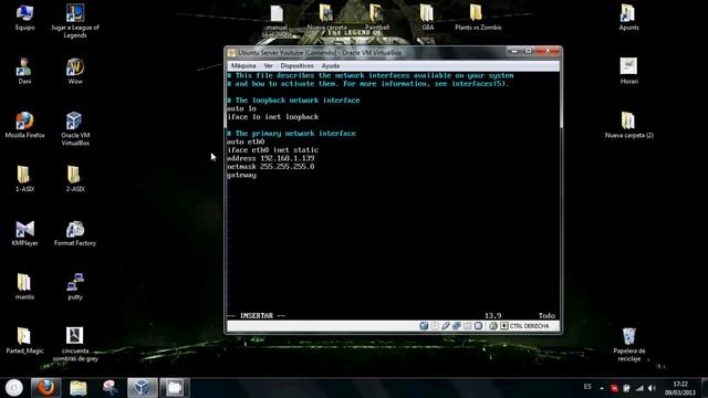 TUTORIAL: Poner ip estatica en ubuntu server 11.10 (Comandos-terminal) MUY FACIL! en ESPAÑOL смотреть онлайн