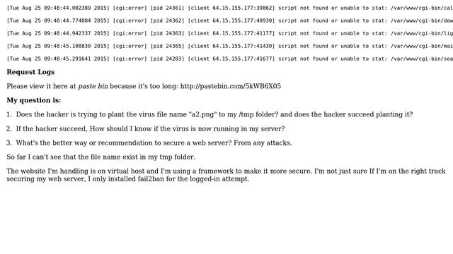 DevOps & SysAdmins: Found someone hacking in my LAMP server centos 7 using GET request with WGET смотреть онлайн