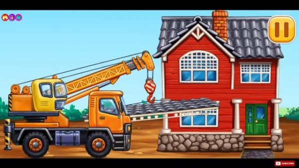Build House in Forest (Part #2) - kids House Construction vehicles Game 2021 । Android Gameplay