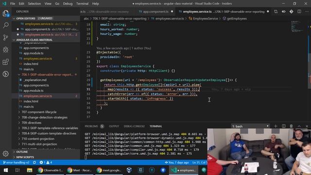 RxJS progress and error reporting - #18 смотреть онлайн