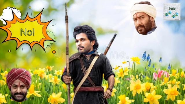 RRR vs Pushpa wrong head puzzle | funny video Jr ntr | Ramchran | allu arjun | Ajay devgn #puzle смотреть онлайн