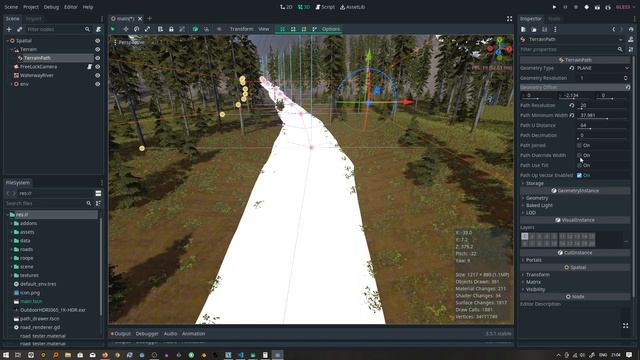 Terrain Module For Godot Engine - Progress - Adding Paths - 01 смотреть онлайн