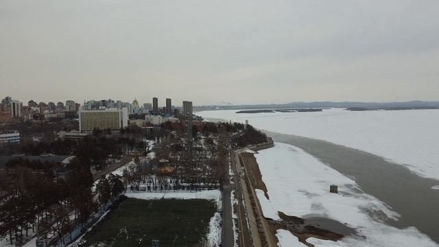 Хабаровск - набережная дрон DJI MINI 2 смотреть онлайн