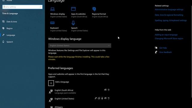 Windows 10 - Adding another language смотреть онлайн