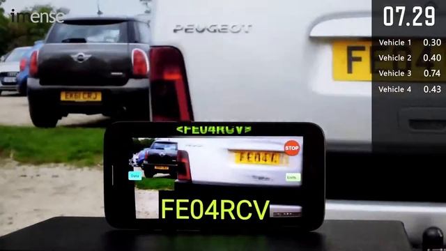 ANPR Android Capturing License Plates on foot in a Car Park смотреть онлайн
