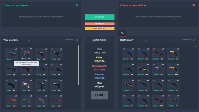 CSGO LOUNGE SCAM! this csgo tradebot is a scam! смотреть онлайн