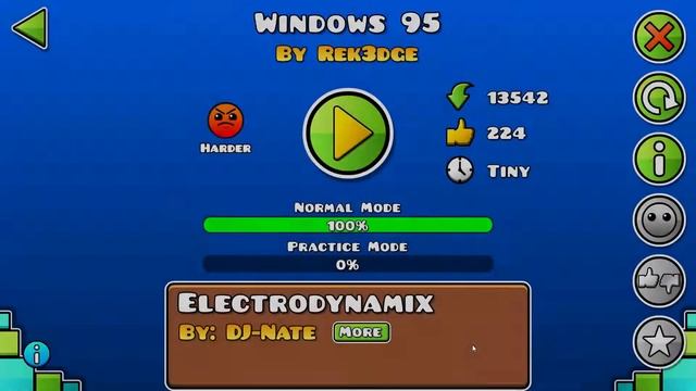 Geometry Dash | Windows 95 | by Rek3dge смотреть онлайн