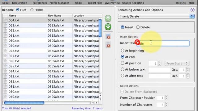 File Renamer for Mac - Insert or Delete text and characters in file names смотреть онлайн