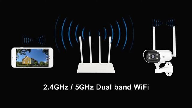 2022 New release 2.4G & 5G Wifi cctv camera, IP66 waterproof,AI human detection, color night vision смотреть онлайн