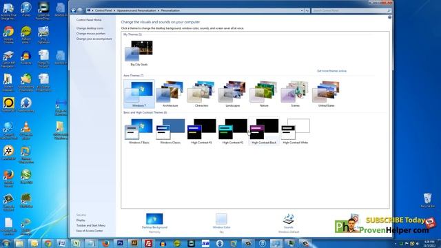 How to Change to Windows Theme to Windows 7 Basic смотреть онлайн
