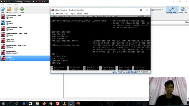konfigurasi voip asterisk di debian 8. смотреть онлайн