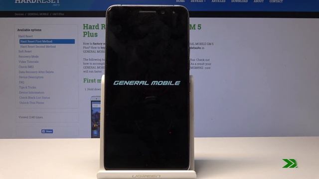 HARD RESET GENERAL MOBILE GM 5 - Erase Customized Settings смотреть онлайн