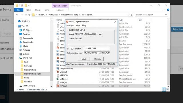 Insert unique key in Windows Ossec Agent смотреть онлайн