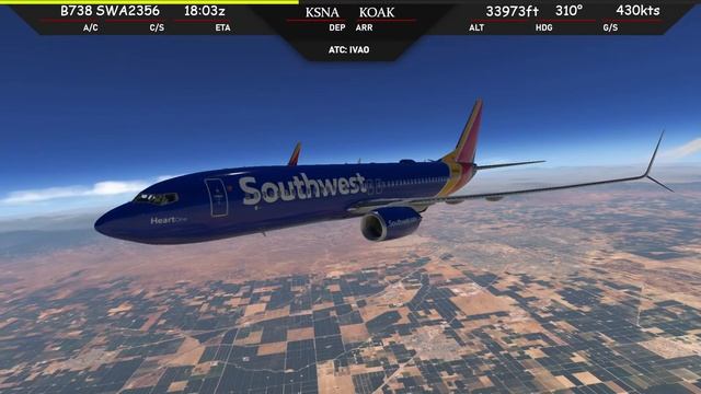 🔴XPlane-11| Southwest Airlines to Oakland | John Wayne & Oakland California смотреть онлайн