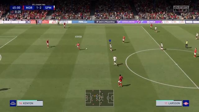 Моркамб - СпартакМосква 2 тур Чемпионата Англии по футболу Вторая лига FIFA 21 PS4