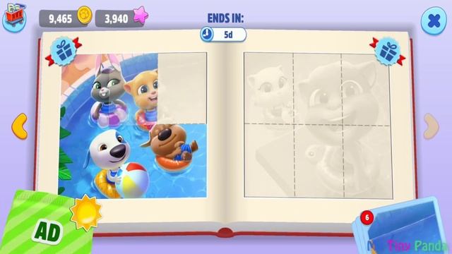 My Talking Tom Friends - Take Care Pets & Sunny Decorations - Shark Costume Dress up Games смотреть онлайн
