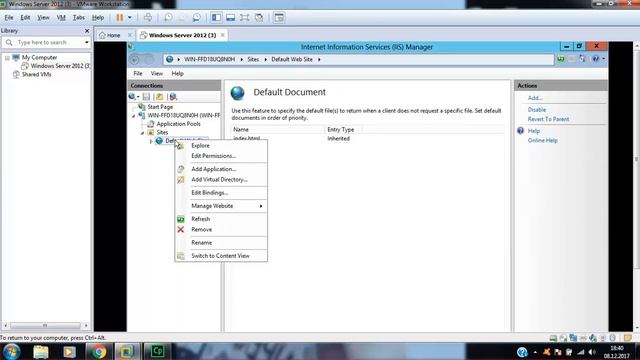 Windows Server 2012 - IIS'te Web Sitesi Yayınlama - Altınoluk MYO смотреть онлайн