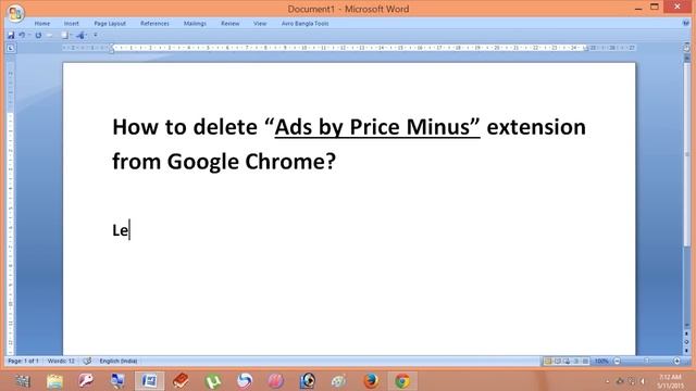 How to delete “Ads by Price Minus” extension from Google Chrome смотреть онлайн