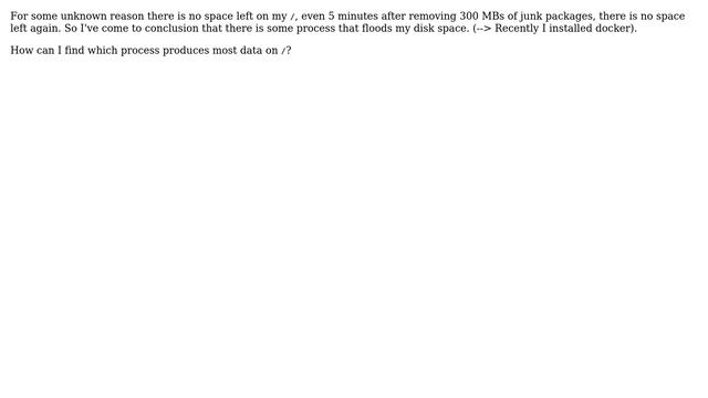 Unix & Linux: How to find which process is currently writing to the disk? смотреть онлайн