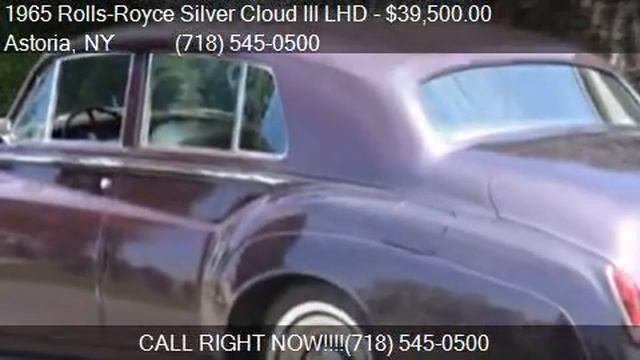 1965 Rolls-Royce Silver Cloud III LHD for sale in Astoria, смотреть онлайн