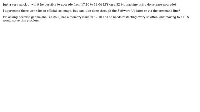 Ubuntu: 32bit Ubuntu do-release-upgrade to 18.04 смотреть онлайн