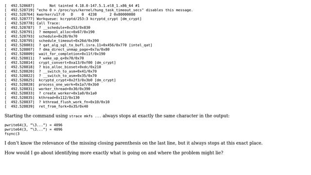 DevOps & SysAdmins: LUKS hangs on CentOS running on Atom C3758 CPU смотреть онлайн