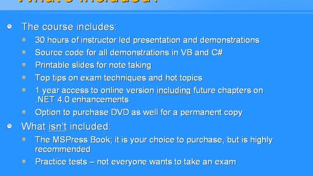 ASP.NET 3.5 Online Course for 70-562 Exam смотреть онлайн
