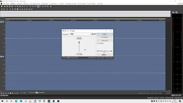 SOUND FORGE Pro 14.0 音量調整 ノーマライズとボリューム 音声編集ソフト смотреть онлайн