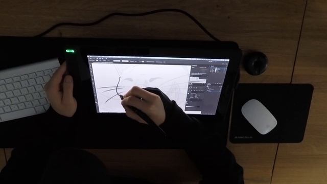 HUION KAMVAS 13 (2020 Version) | UNBOXING, a little REVIEW + first SPEED ART | jey wee смотреть онлайн
