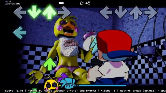 fnf vs fnaf 2 android low end (week T) смотреть онлайн