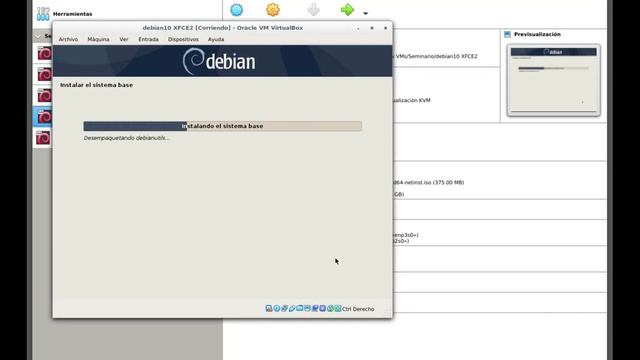 Parte 1 Instalar Debian10 XFCE en VirtualBox6 con Guest Additions смотреть онлайн