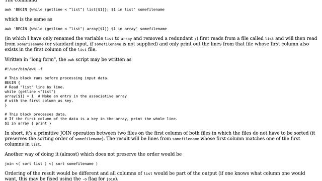 Unix & Linux: What does this awk command mean, exactly? (2 Solutions!!) смотреть онлайн