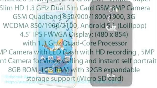 Kata V4 - Android 5.1 Review 4.5-inch IPS Quad Core Unlocked Smartphone смотреть онлайн