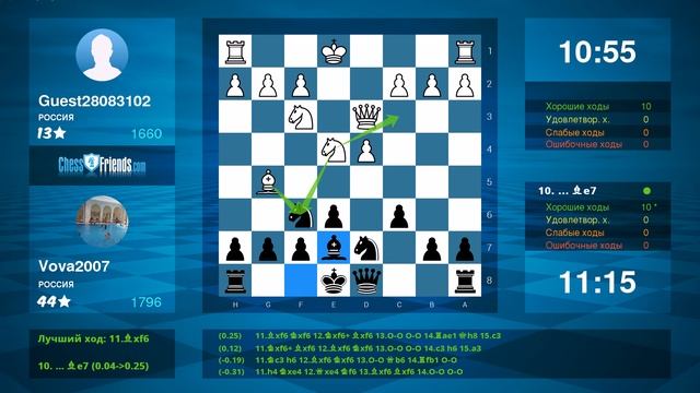 Защита Каро-Канн: Вова (9 лет) из Барнаула выигрывает противника из России смотреть онлайн
