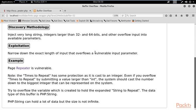 Buffer overflow attack on web application. смотреть онлайн