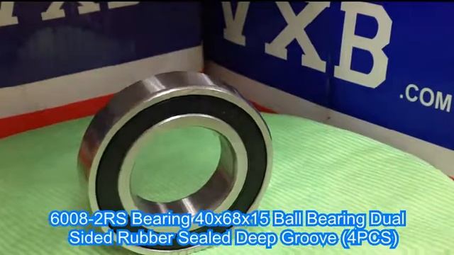 6008-2RS Bearing 40x68x15 Ball Bearing Dual Sided Rubber Sealed Deep Groove (4PCS) смотреть онлайн