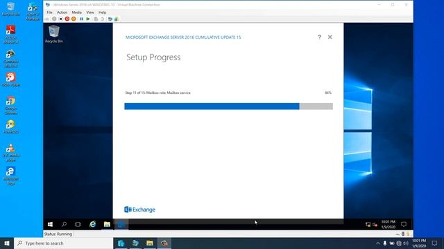 Install and Run Exchange server 2016 CU15 Setup part 2 on Server 2016 Part 10 смотреть онлайн