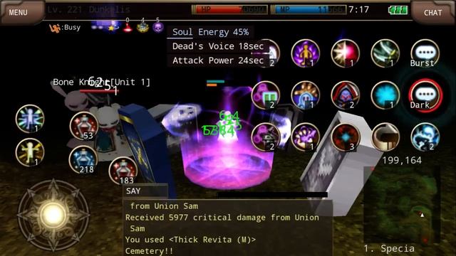 [Iruna Online] - Dunkelis (Necromancer) Vs Union Sam Lvl 400