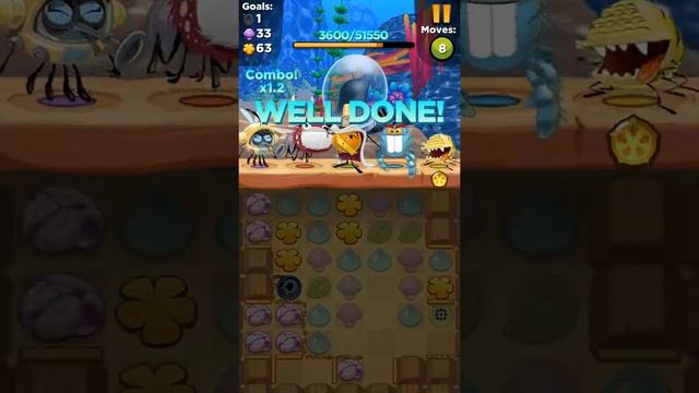 Best fiends level 603 walkthrough ios android gameplay HD смотреть онлайн