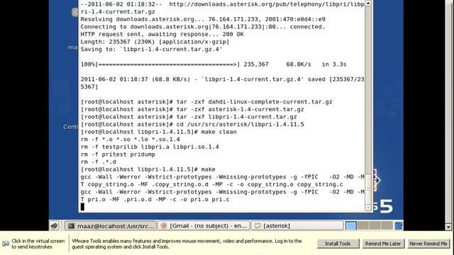 asterisk installation on vmware part 2 смотреть онлайн