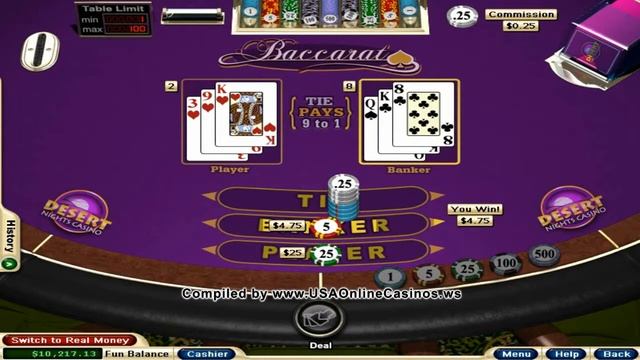 Desert Nights Casino - Baccarat Table Games смотреть онлайн