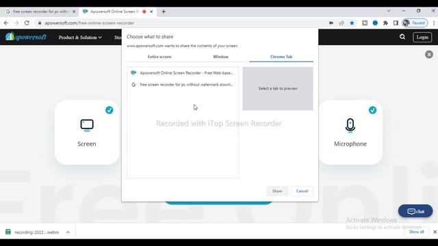 Record PC Screen Free || No Watermark & Unlimited Video With Audio Recording 2022 [ Hindi ]