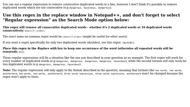 How to remove all the duplicated words on every line using Notepad++? (2 Solutions!!) смотреть онлайн