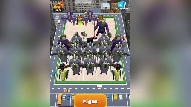 Merge Sink Cameraman Fight (Zombie Universe) Merge Toilet Battle, TV Woman Gameplay смотреть онлайн