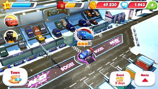 Disney Pixar Cars Fast as Lightning - Boost Stage 3/4 vs Carla, Raoul смотреть онлайн