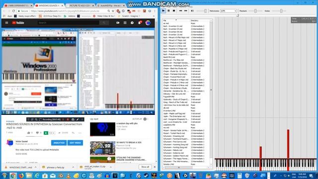 WINDOWS SOUNDS IN SYNTHESIA By Sześcian #midiflip