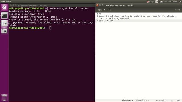 Screen Recorder for Ubuntu 14.04/16.04/18.04 - Installation смотреть онлайн