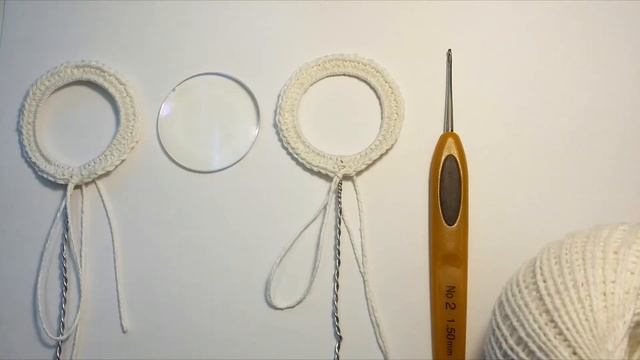 Лупа связанная крючком. Crocheted magnifier смотреть онлайн